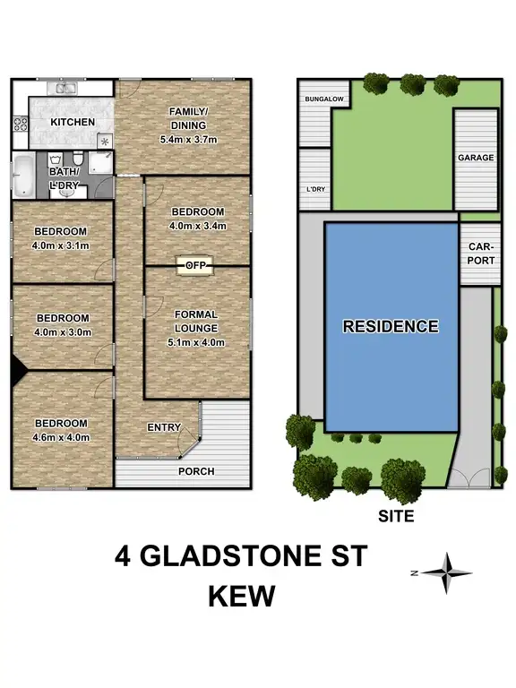 Floorplan of Homely house listing, 4 Gladstone Street, Kew VIC 3101