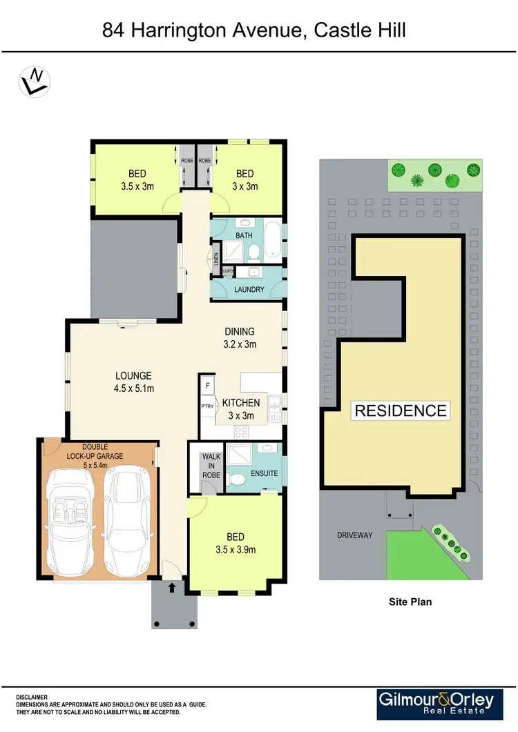 Floorplan of Homely house listing, 84 Harrington Avenue, Castle Hill NSW 2154