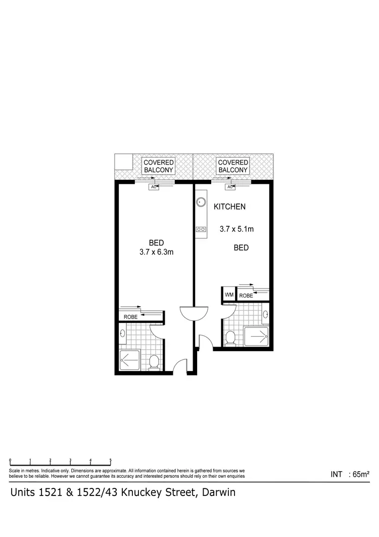 Floorplan of Homely apartment listing, 1517/43B Knuckey Street, Darwin NT 800