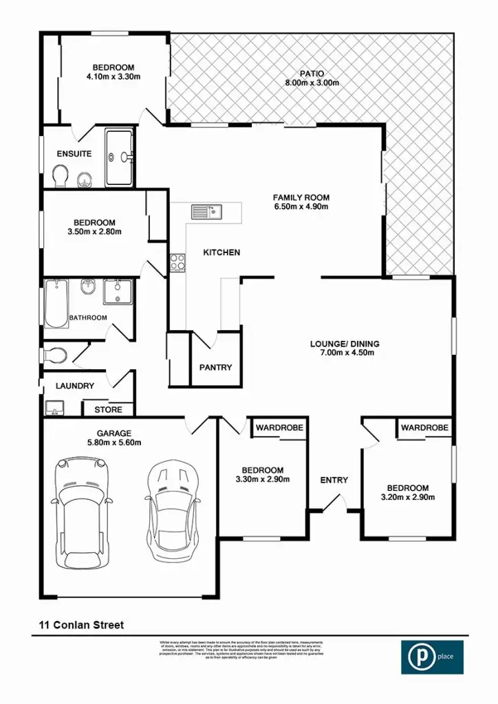 Floorplan of Homely house listing, 11 Conlan Street, Nudgee QLD 4014