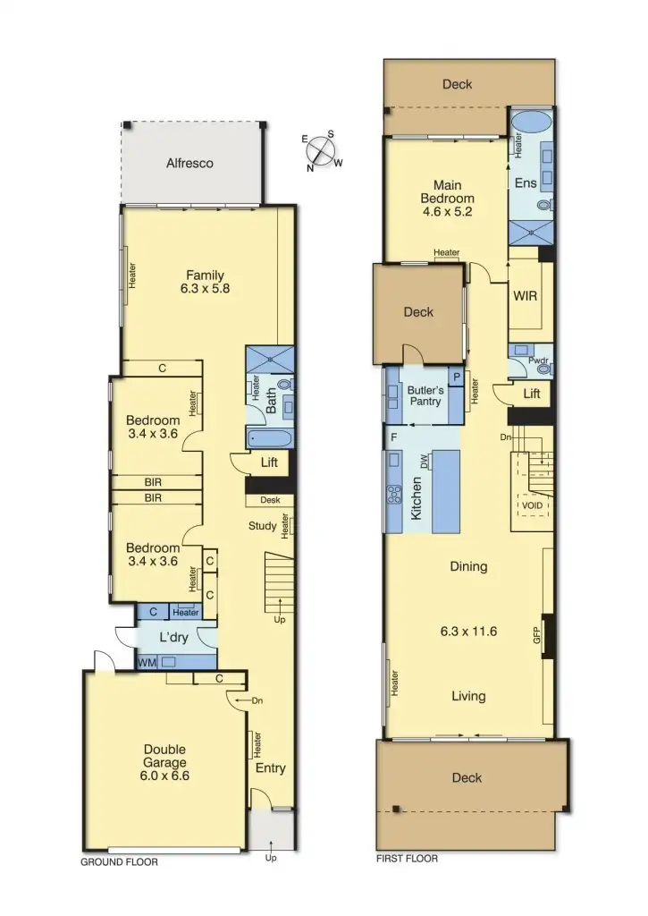 Floorplan of Homely townhouse listing, 6a Royal Street, Mornington VIC 3931