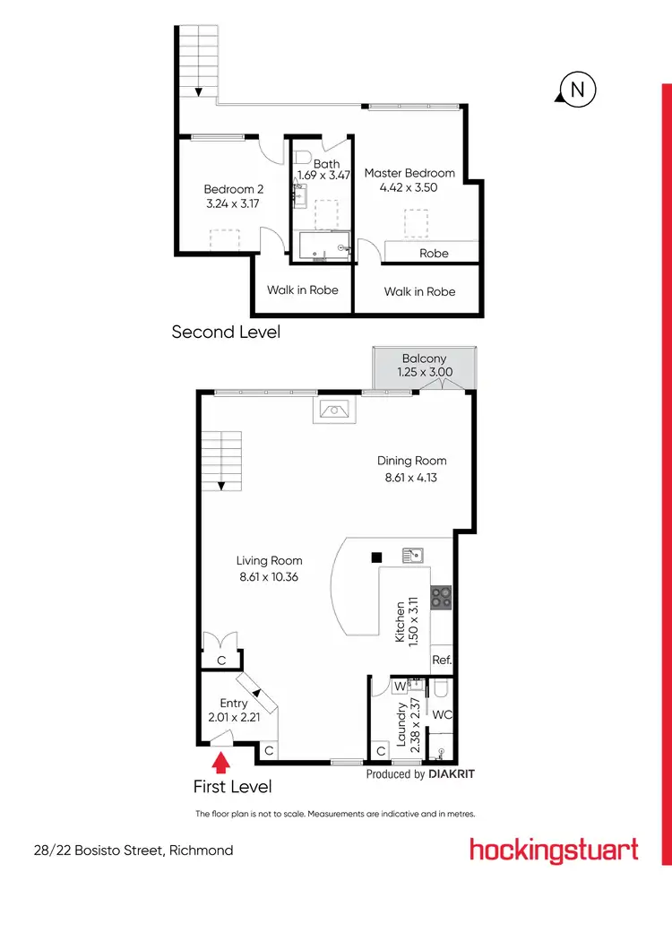 Floorplan of Homely apartment listing, 28/22 Bosisto Street, Richmond VIC 3121