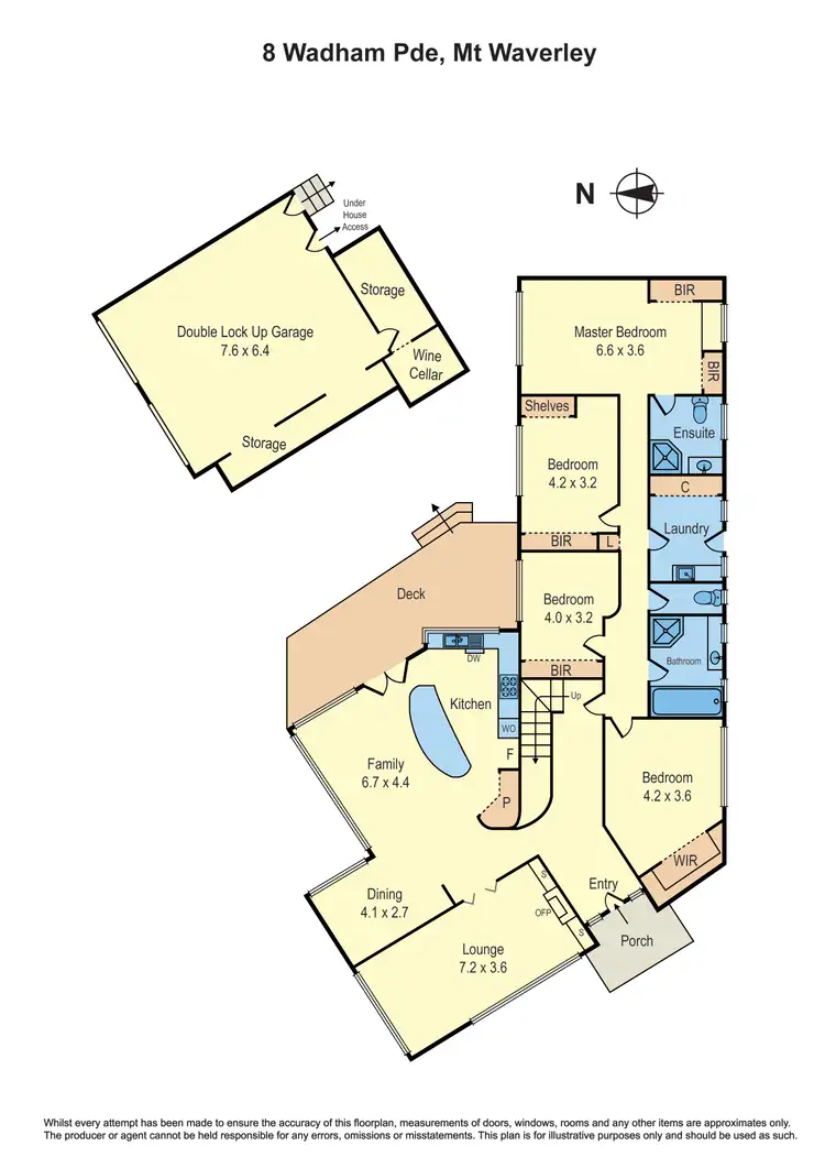 Floorplan of Homely house listing, 8 Wadham Parade, Mount Waverley VIC 3149