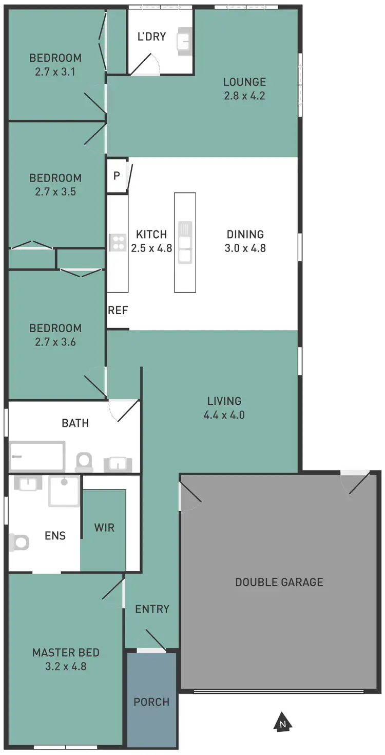 Floorplan of Homely house listing, 9 Mingay Close, Truganina VIC 3029