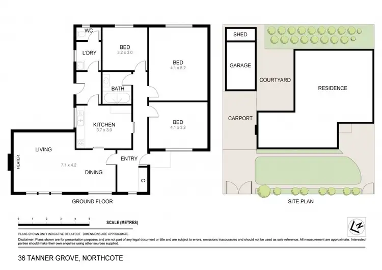 Floorplan of Homely house listing, 36 Tanner Grove, Northcote VIC 3070