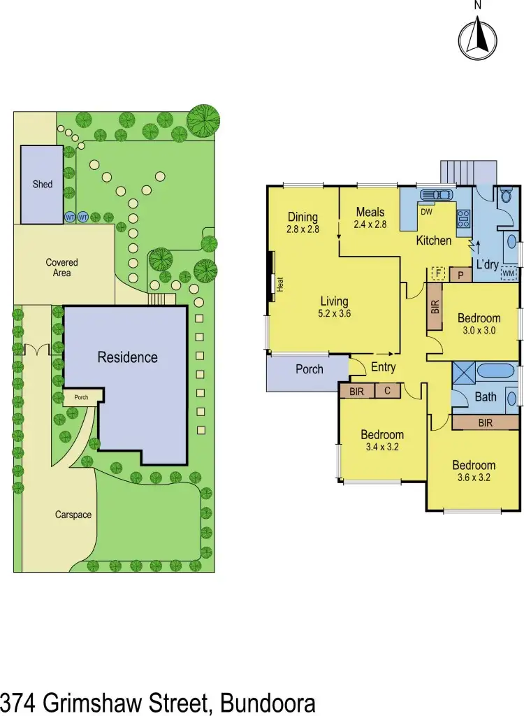 Floorplan of Homely house listing, 374 Grimshaw Street, Bundoora VIC 3083