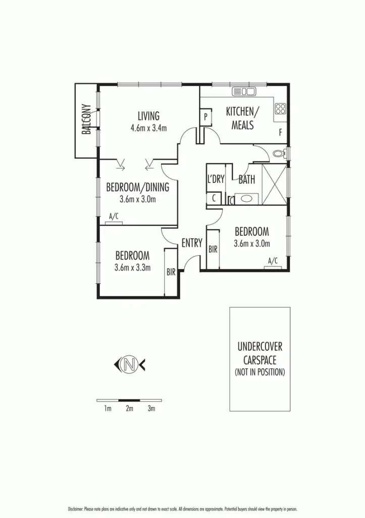 Floorplan of Homely apartment listing, 3/17 Gladstone Avenue, Armadale VIC 3143