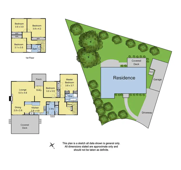 Floorplan of Homely house listing, 13 Grayling Crescent, Croydon VIC 3136