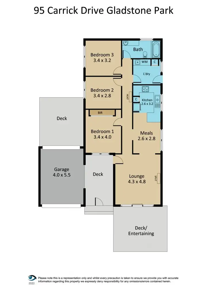 Floorplan of Homely house listing, 95 Carrick Drive, Gladstone Park VIC 3043