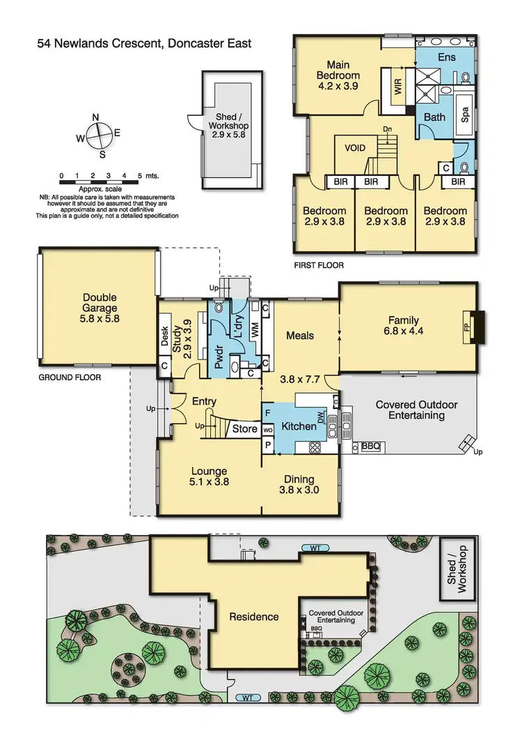 Floorplan of Homely house listing, 54 Newlands Crescent, Doncaster East VIC 3109