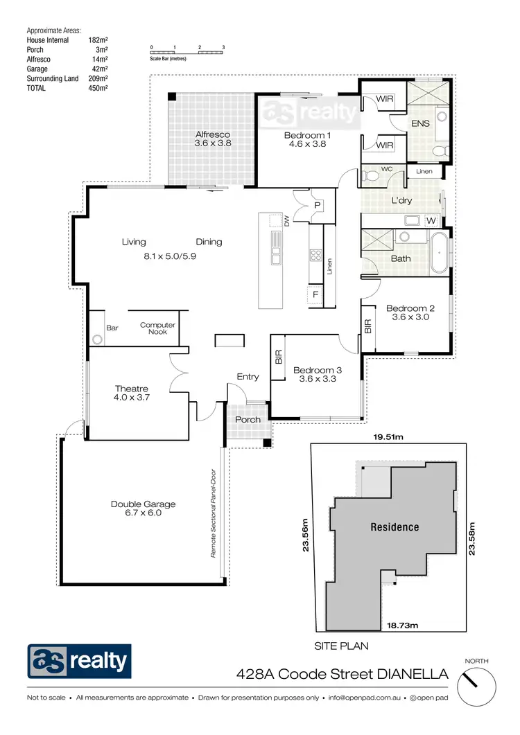 Floorplan of Homely house listing, 428A Coode Street, Dianella WA 6059