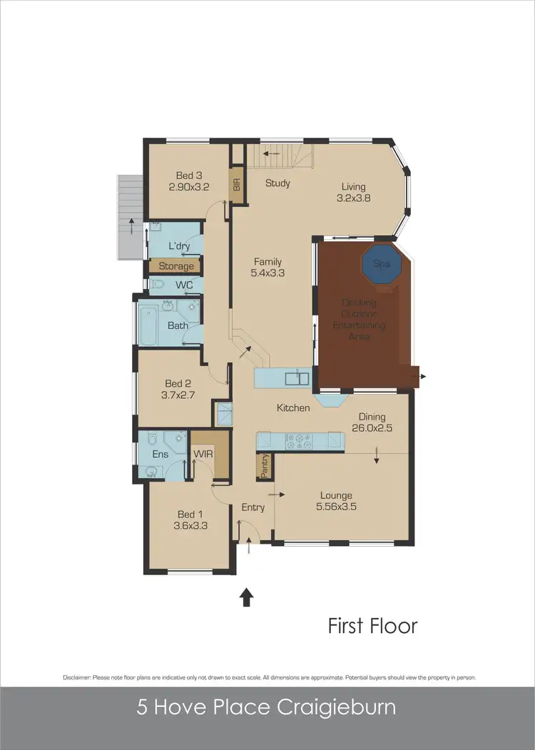 Floorplan of Homely house listing, 5 Hove Place, Craigieburn VIC 3064