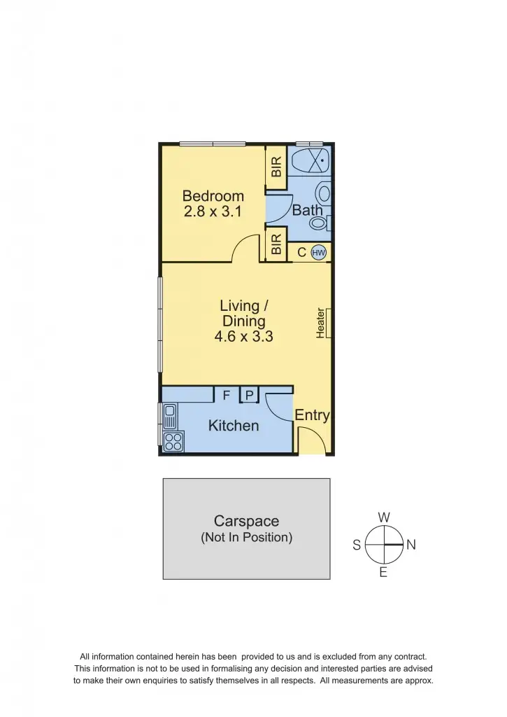 Floorplan of Homely apartment listing, 15/78-80 Argyle Street, Moonee Ponds VIC 3039