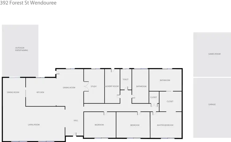 Floorplan of Homely house listing, 392 Forest Street, Wendouree VIC 3355