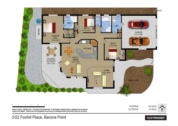 Floorplan of Homely unit listing, 2/22 Foxhill Place, Banora Point NSW 2486