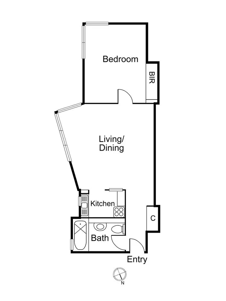 Floorplan of Homely apartment listing, 1/21 Bruce Street, Toorak VIC 3142