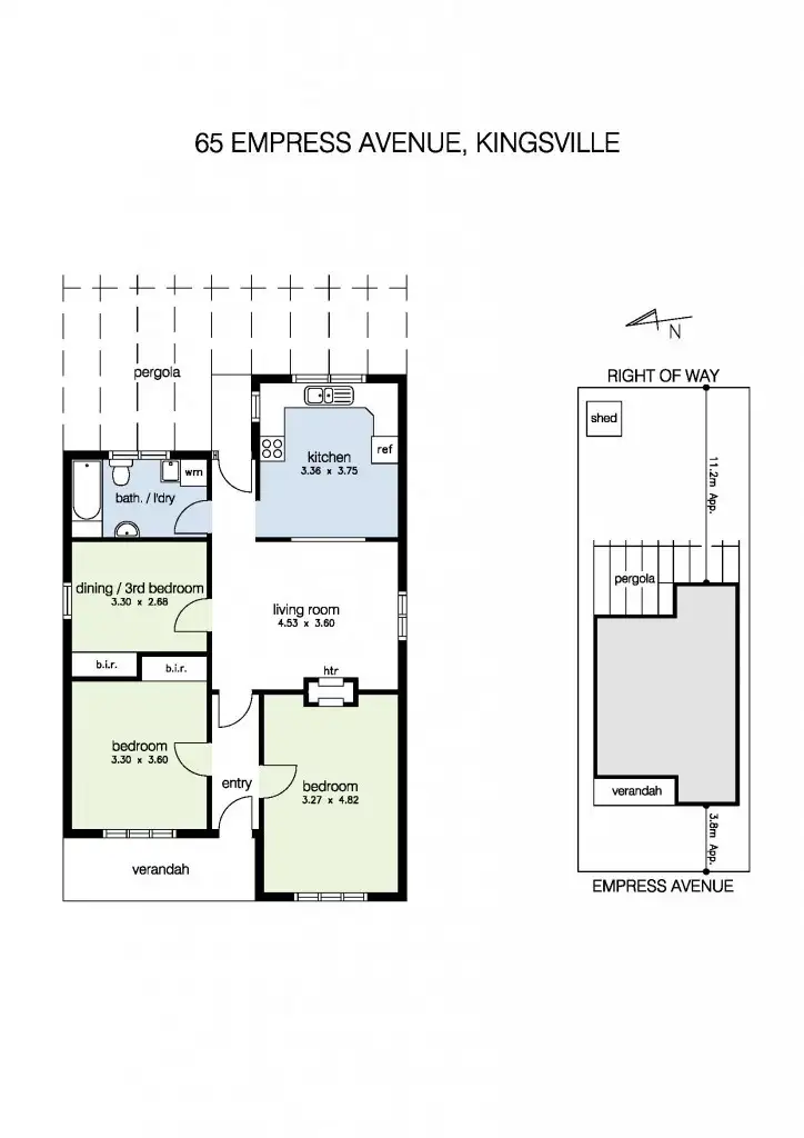 Floorplan of Homely house listing, 65 Empress Avenue, Kingsville VIC 3012