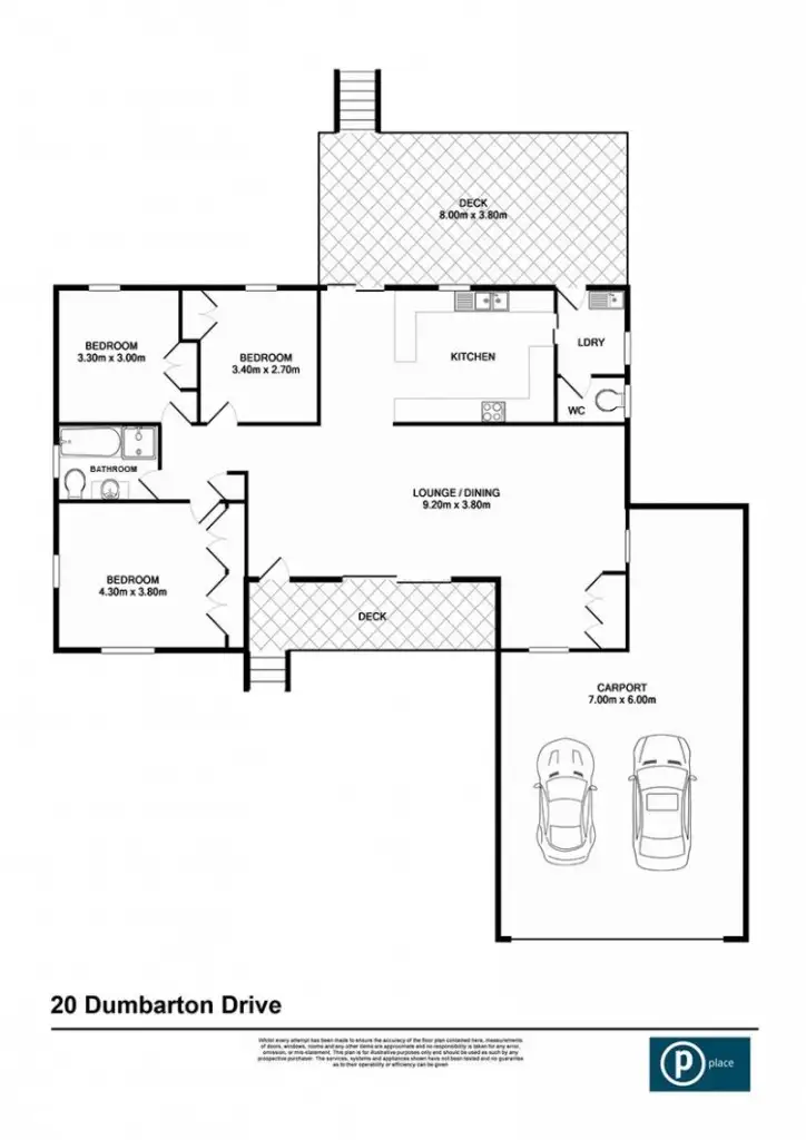 Floorplan of Homely house listing, 20 Dumbarton Drive, Kenmore QLD 4069