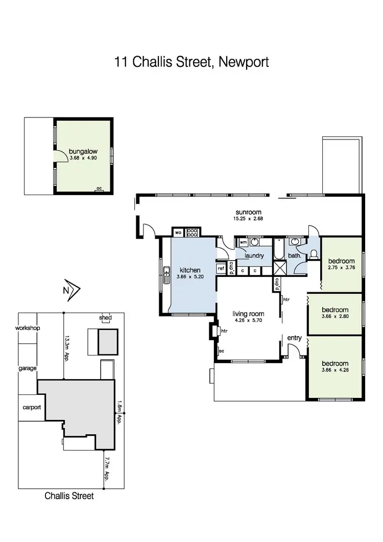 Floorplan of Homely house listing, 11 Challis Street, Newport VIC 3015