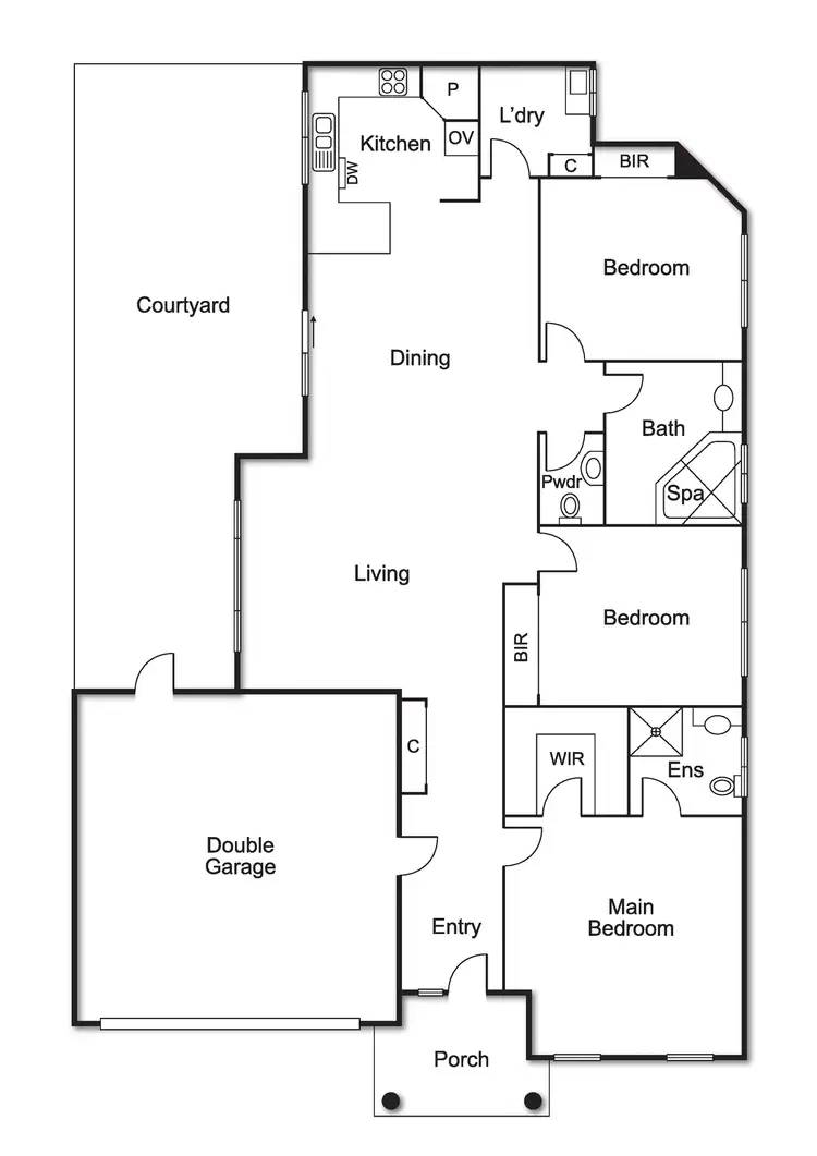 Floorplan of Homely townhouse listing, 1/8 Laurel Street, Bentleigh East VIC 3165