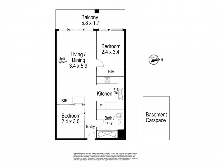 Floorplan of Homely apartment listing, 306/100 Plenty Road, Preston VIC 3072
