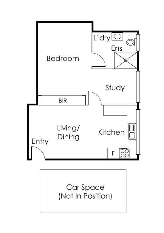 Floorplan of Homely apartment listing, 2/52 Baker Street, Richmond VIC 3121