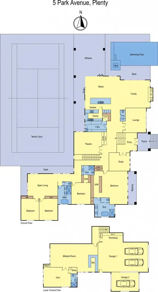 Floorplan of Homely house listing, 5 Park Ave, Plenty VIC 3090