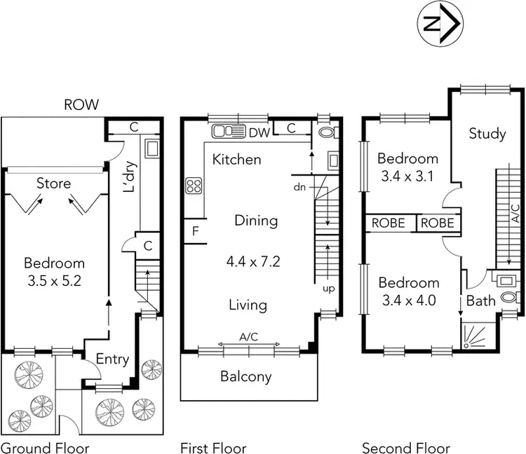 Floorplan of Homely house listing, 4/107 Herbert Street, Northcote VIC 3070