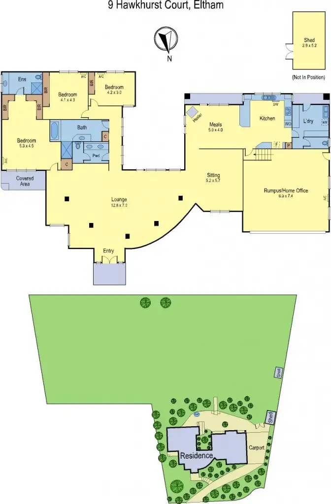Floorplan of Homely house listing, 9 Hawkhurst Court, Eltham VIC 3095