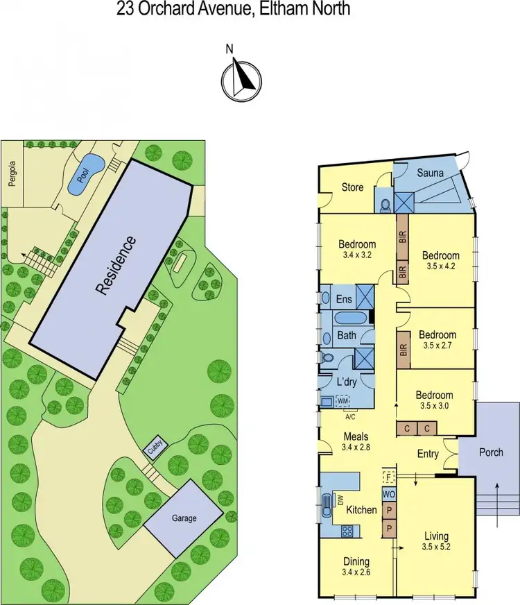 Floorplan of Homely house listing, 23 Orchard Avenue, Eltham North VIC 3095