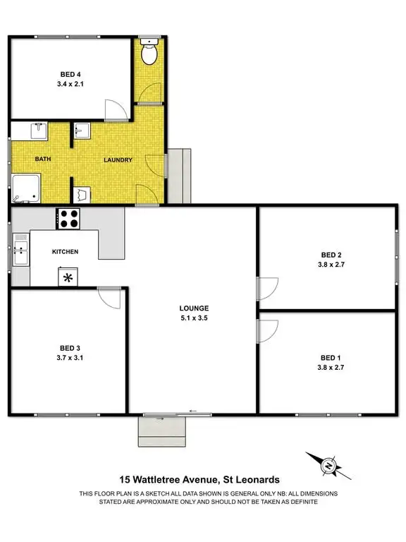 Floorplan of Homely house listing, 15 Wattletree Avenue, St Leonards VIC 3223