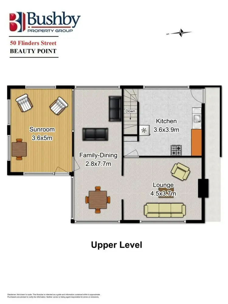 Floorplan of Homely house listing, 50 Flinders Street, Beauty Point TAS 7270