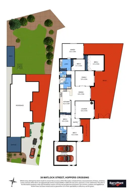 Floorplan of Homely house listing, 38 Matlock Street, Hoppers Crossing VIC 3029