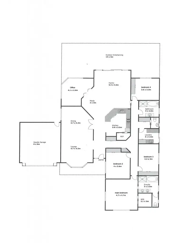 Floorplan of Homely house listing, 6 Kokoda Court, Robinvale VIC 3549