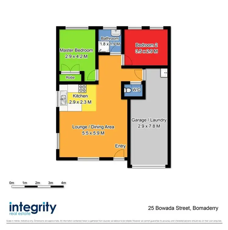Floorplan of Homely block of units listing, 25 Bowada Street, Bomaderry NSW 2541