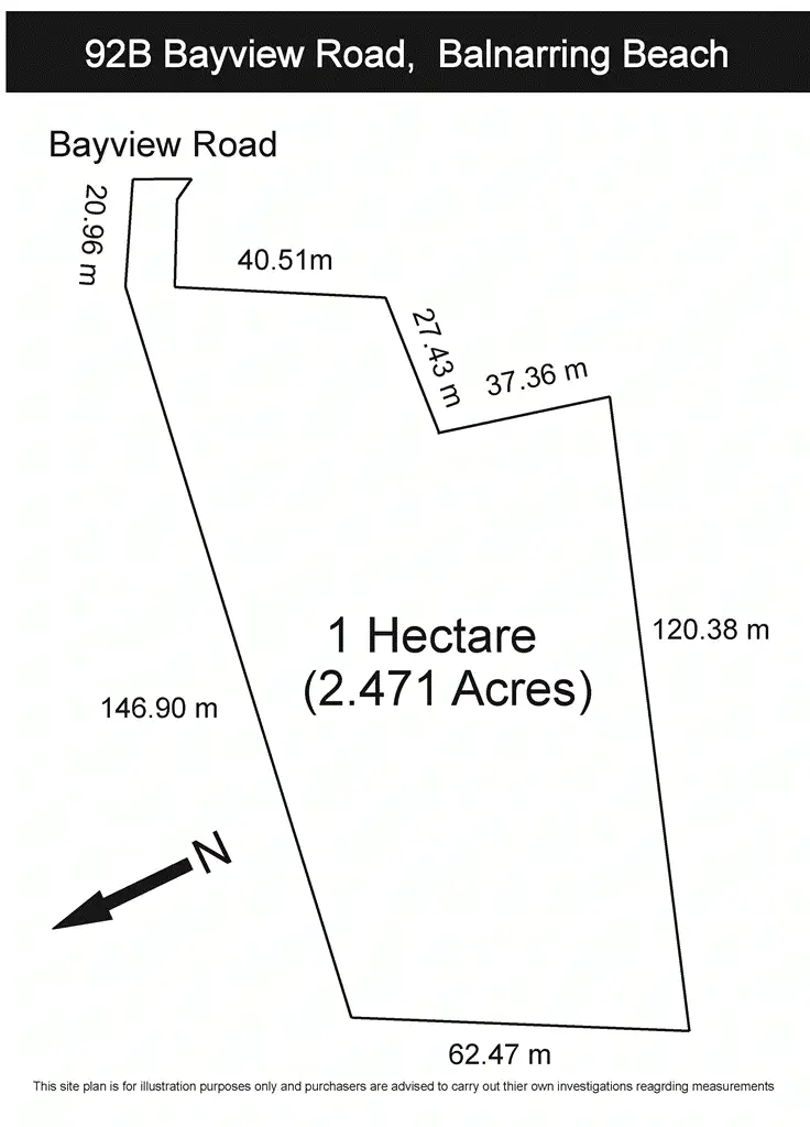 Floorplan of Homely land listing, 92B Bayview Road, Balnarring Beach VIC 3926