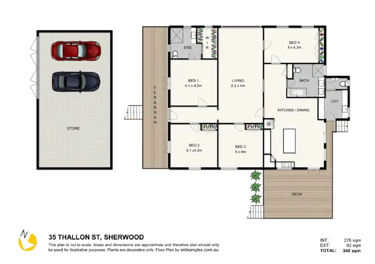 Floorplan of Homely house listing, 35 Thallon Street, Sherwood QLD 4075