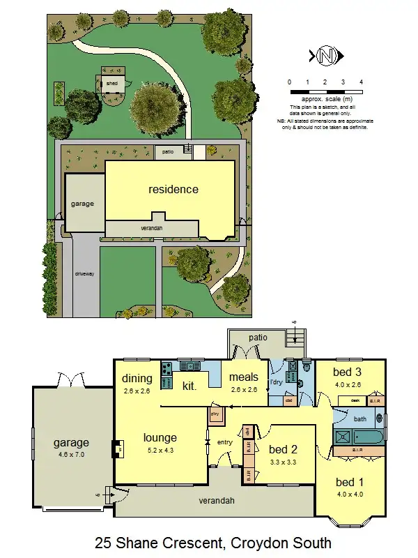 Floorplan of Homely house listing, 25 Shane Crescent, Croydon South VIC 3136