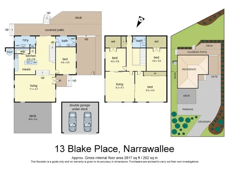 Floorplan of Homely house listing, 13 Blake Place, Narrawallee NSW 2539
