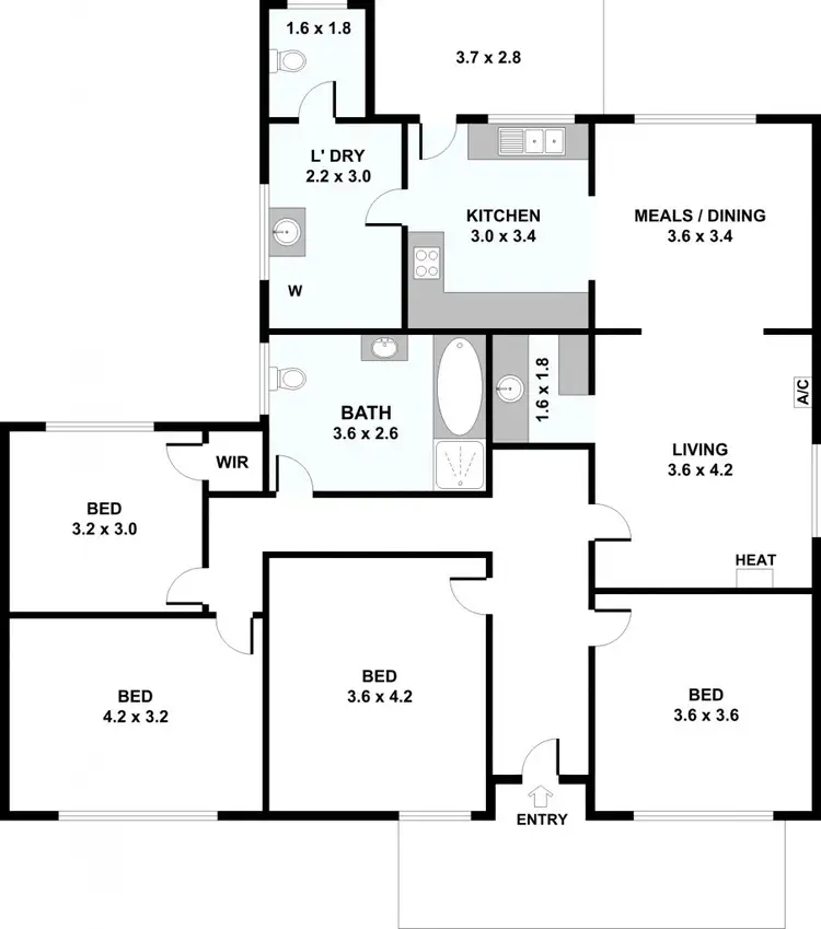 Floorplan of Homely house listing, 141 Morris Street, Sunshine VIC 3020