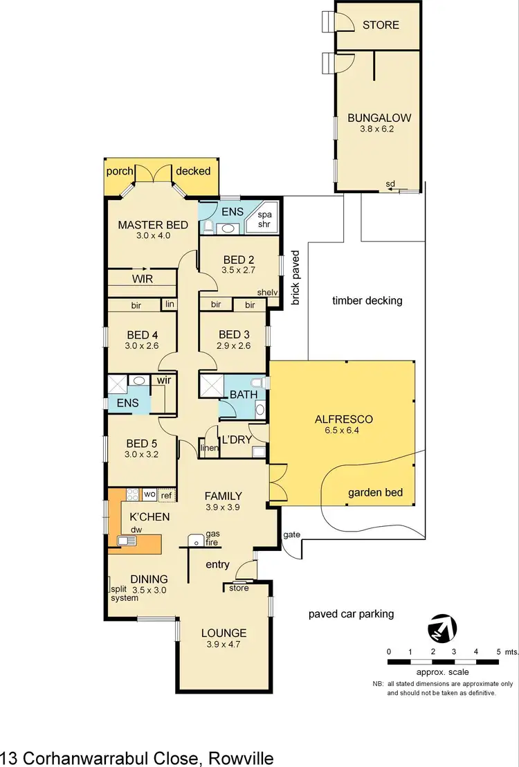 Floorplan of Homely house listing, 13 Corhanwarrabul Close, Rowville VIC 3178