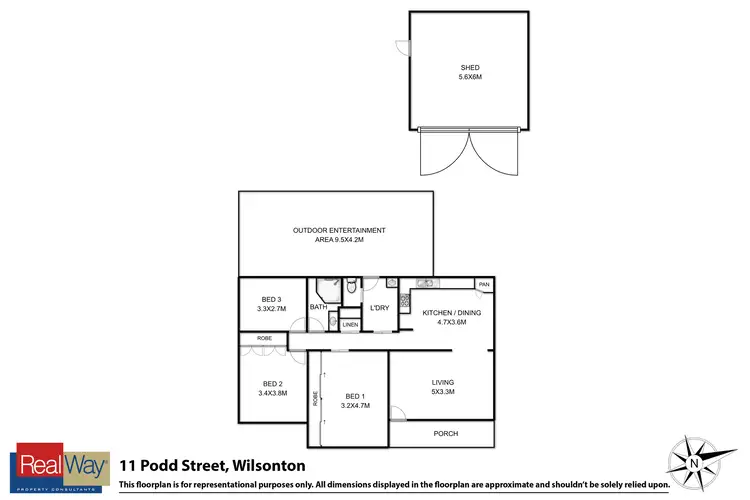 Floorplan of Homely house listing, 11 Podd Street, Wilsonton QLD 4350