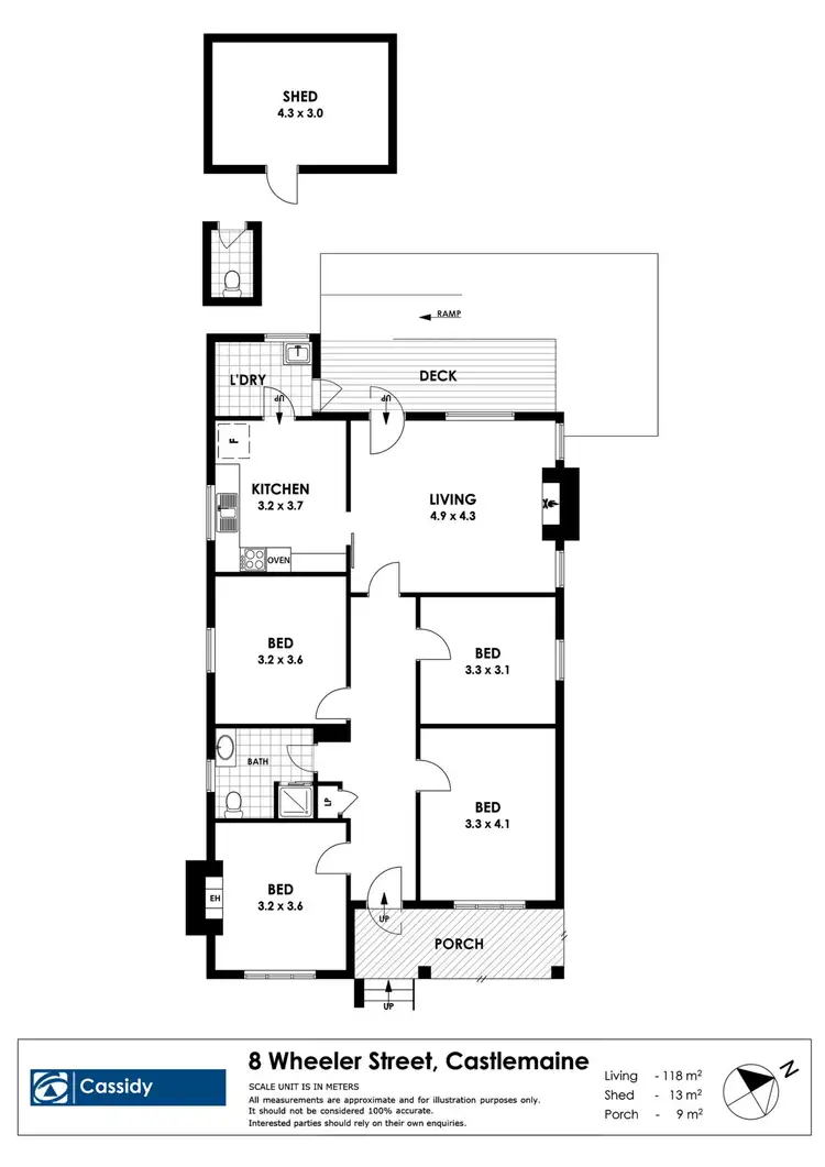 Floorplan of Homely house listing, 8 Wheeler Street, Castlemaine VIC 3450