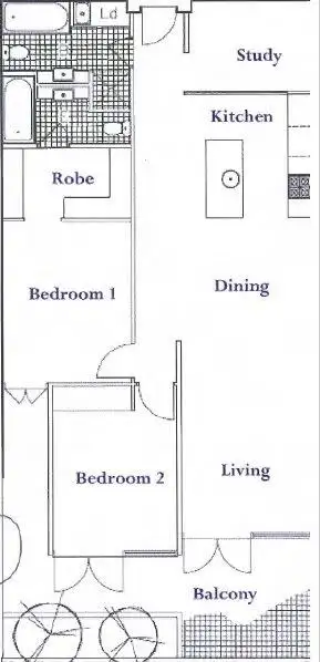 Floorplan of Homely apartment listing, 113/117 Pier Street, Altona VIC 3018