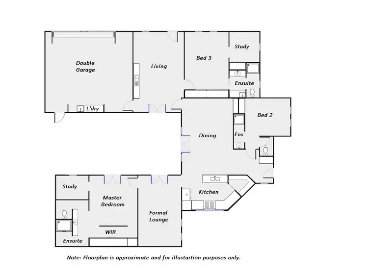 Floorplan of Homely house listing, 11 Pietro Court, Mildura VIC 3500