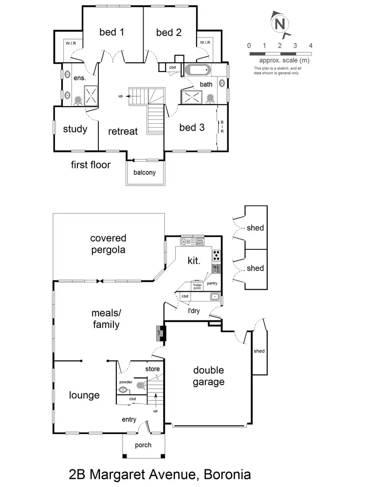 Floorplan of Homely house listing, 2B Margaret Avenue, Boronia VIC 3155