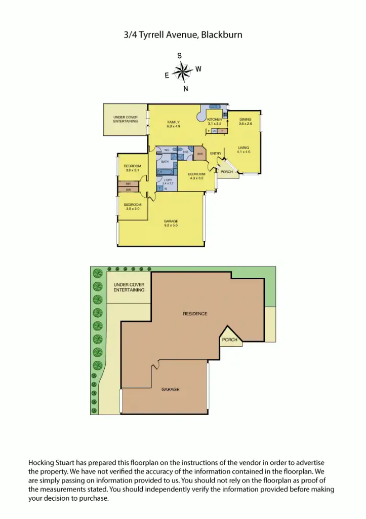 Floorplan of Homely unit listing, 3/4 Tyrrell Avenue, Blackburn VIC 3130