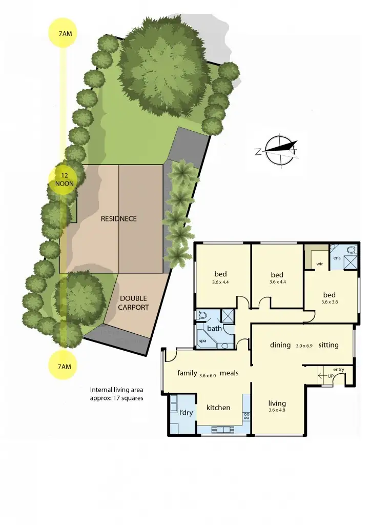 Floorplan of Homely house listing, 12 Kurong Avenue, Frankston VIC 3199