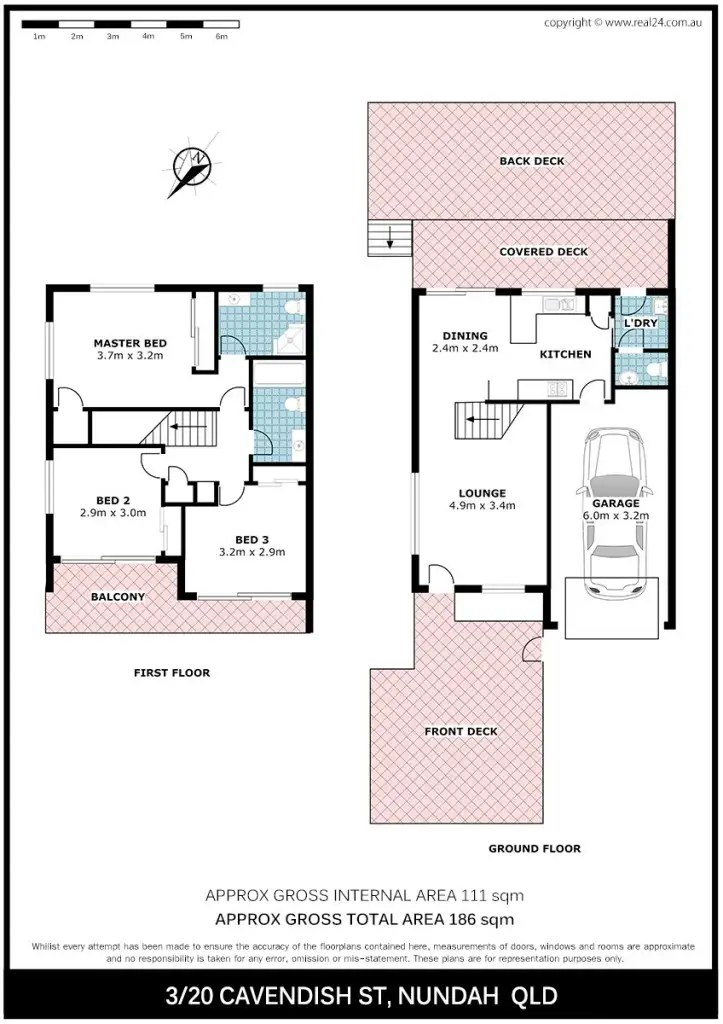 Floorplan of Homely townhouse listing, 3/20 Cavendish Street, Nundah QLD 4012