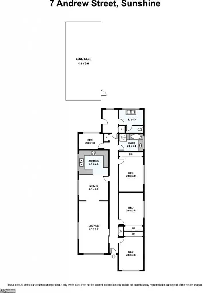 Floorplan of Homely house listing, 7 Andrew Street, Sunshine VIC 3020
